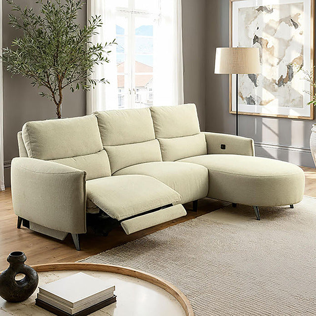 Galten Power Sectional, Latte - view 6