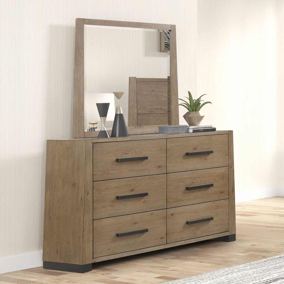 Viera Landscape Mirror- Natural Oak