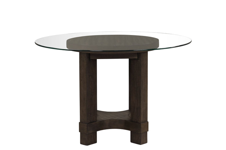 Cityscape 52" Round Dining Table Base-Walnut