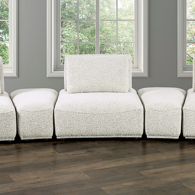 Stavanger Curved 3-Seater, Light Gray