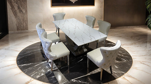 Portanova Dining Table, Chrome - view 4