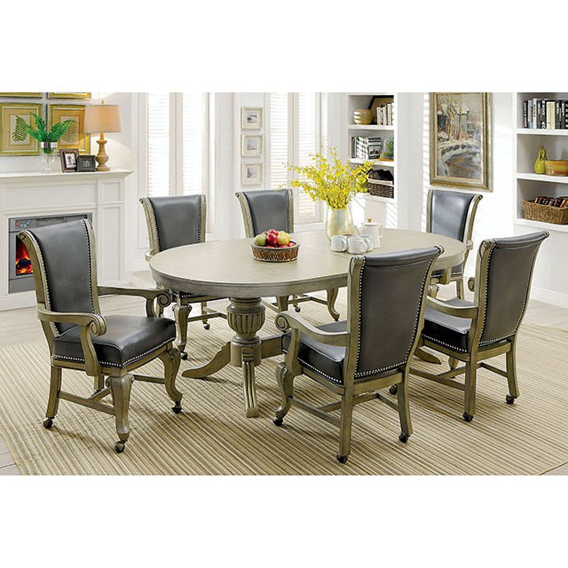 Melina 7 Pc Dining Table Set, Gray - view 6
