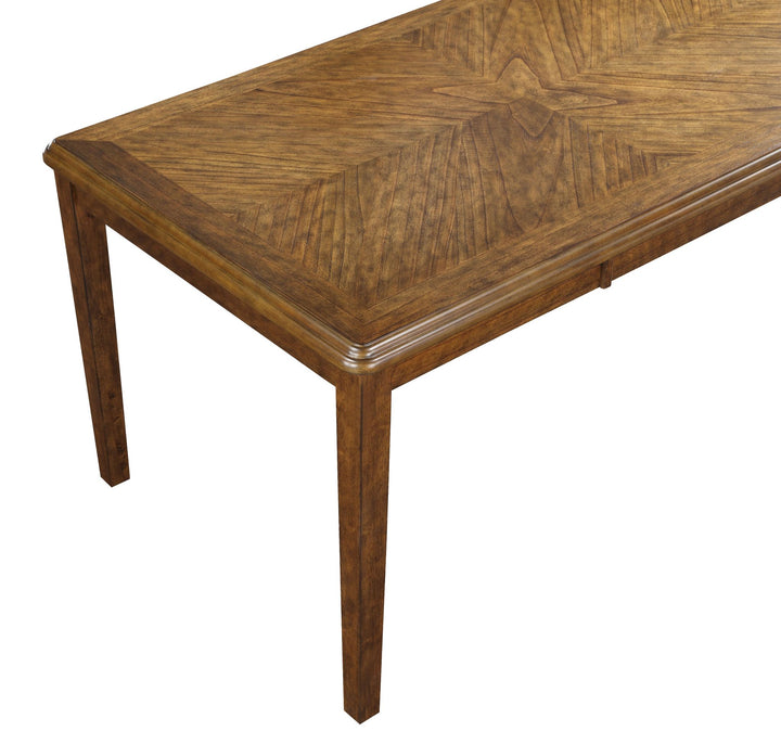 Gia 5 Pc 60" Dining Table &amp; 4 Chairs-Brown