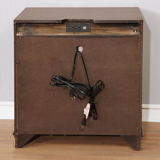 Brandt Night Stand, Brown Cherry - view 5