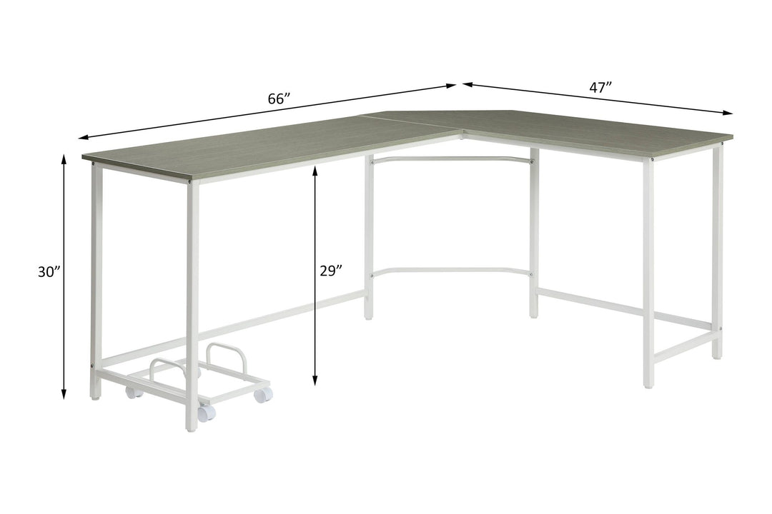 Bambina Computer Desk – line drawing