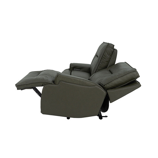 Dallas Oversized Power Sofa, Dark Olive Green - view 5