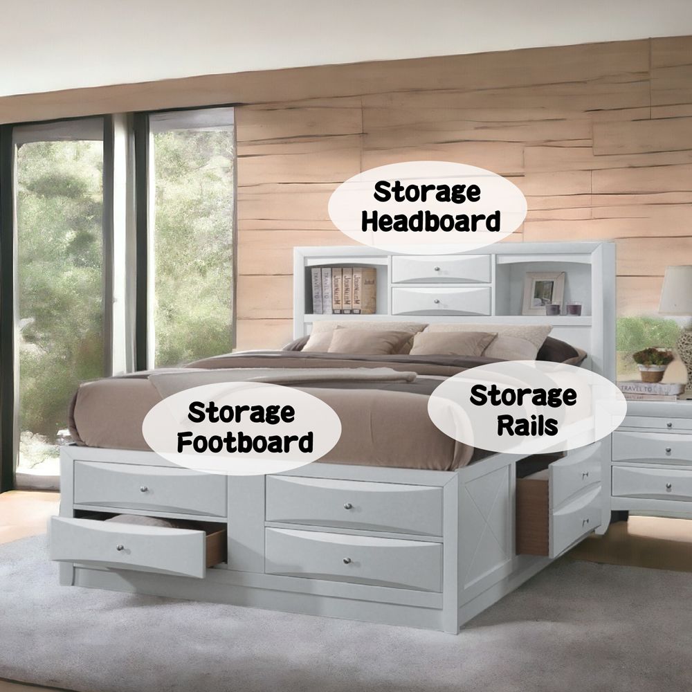 Ireland Eastern King Bed with Storage