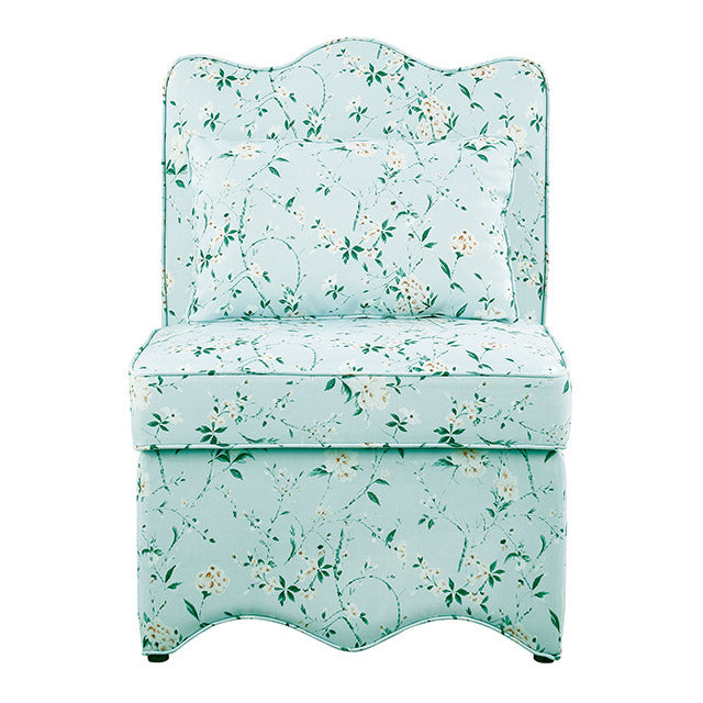 Hemsworth Accent Chair, Chinoiserie Light Teal/Pink - view 2