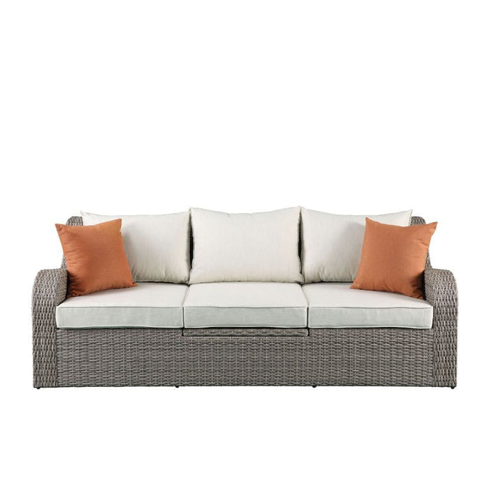 Salena Patio Sofa W/2 Pillows &amp; 2 Ottomans – view 3
