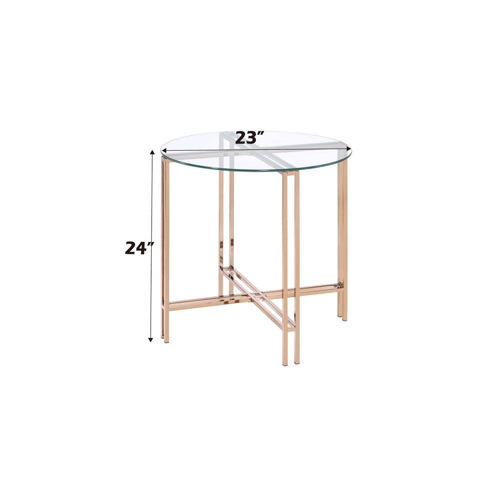 Veises End Table – dimensions diagram
