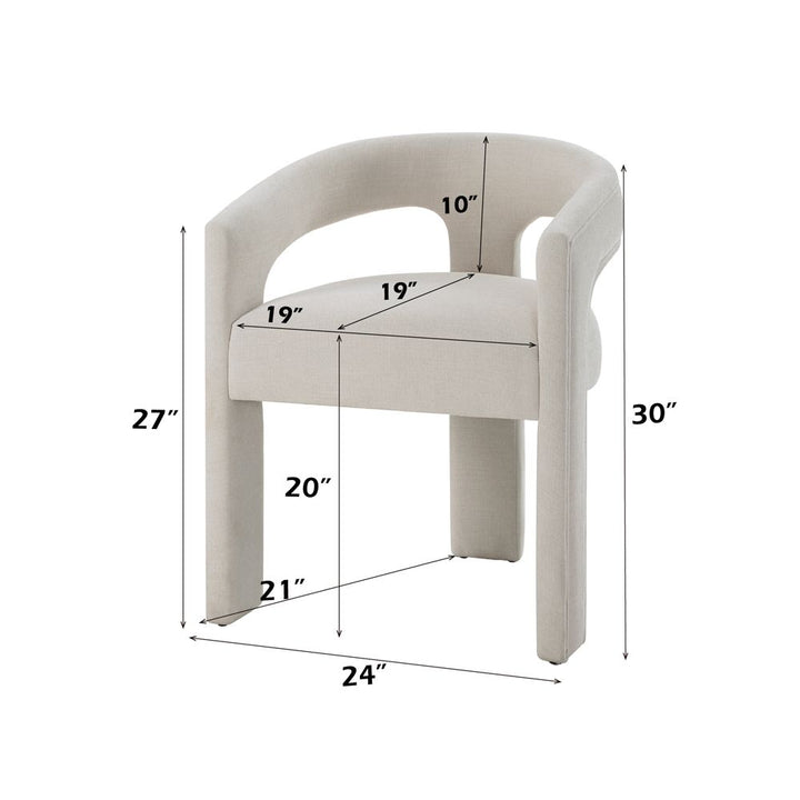 Gamarya Side Chair (Set-2) – dimensions diagram
