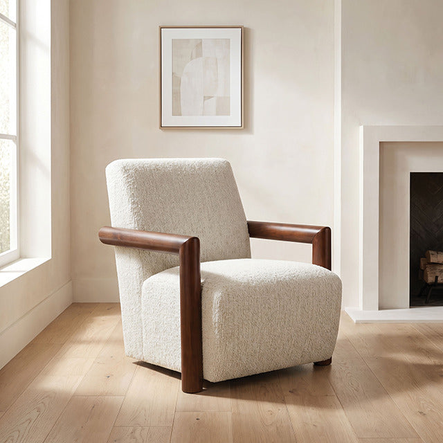 Esher Accent Chair, Egret Beige - view 6