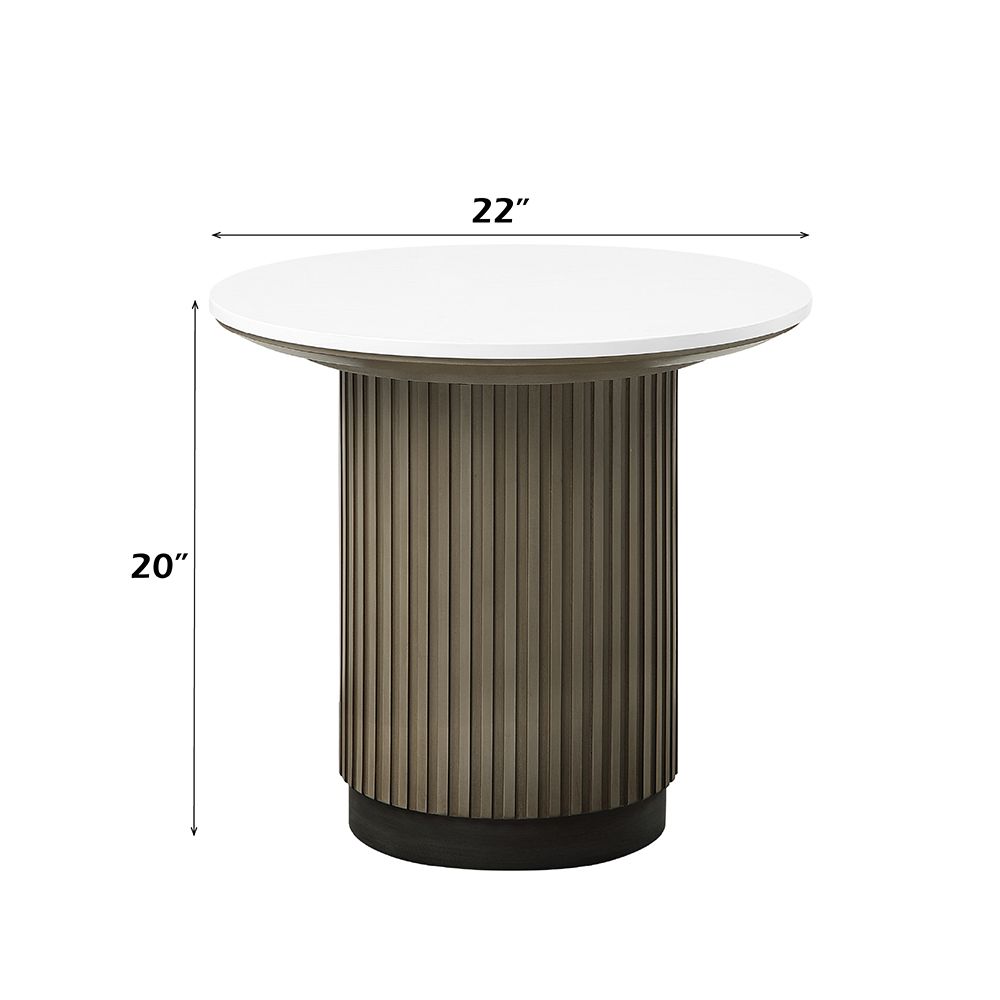 Clayten End Table w/Engineered Top – dimensions diagram