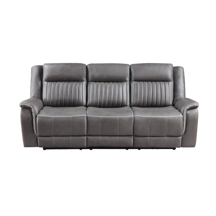 Enzo  Sofa W/dual Recliner- Gray
