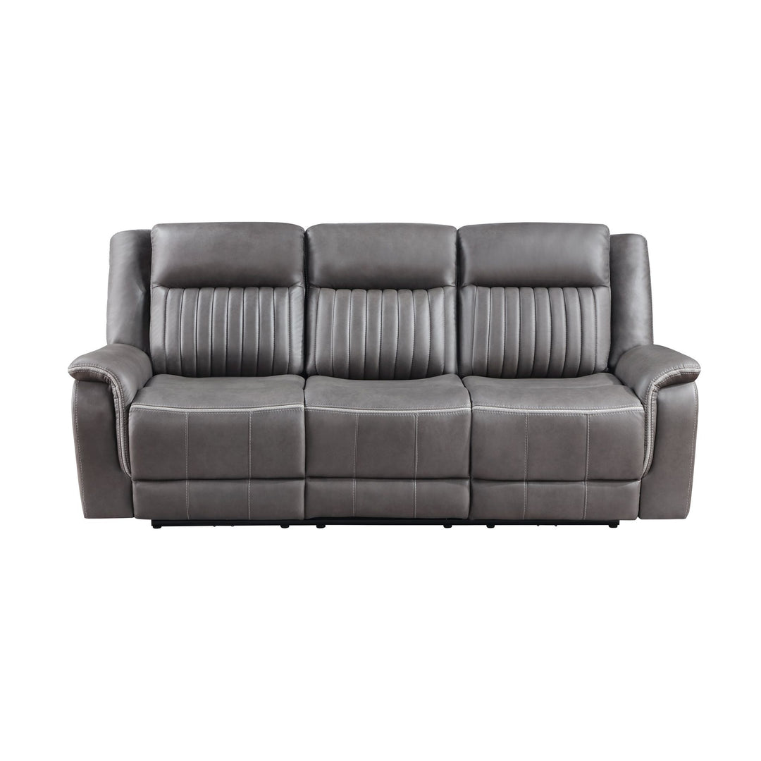 Enzo  Sofa W/dual Recliner- Gray