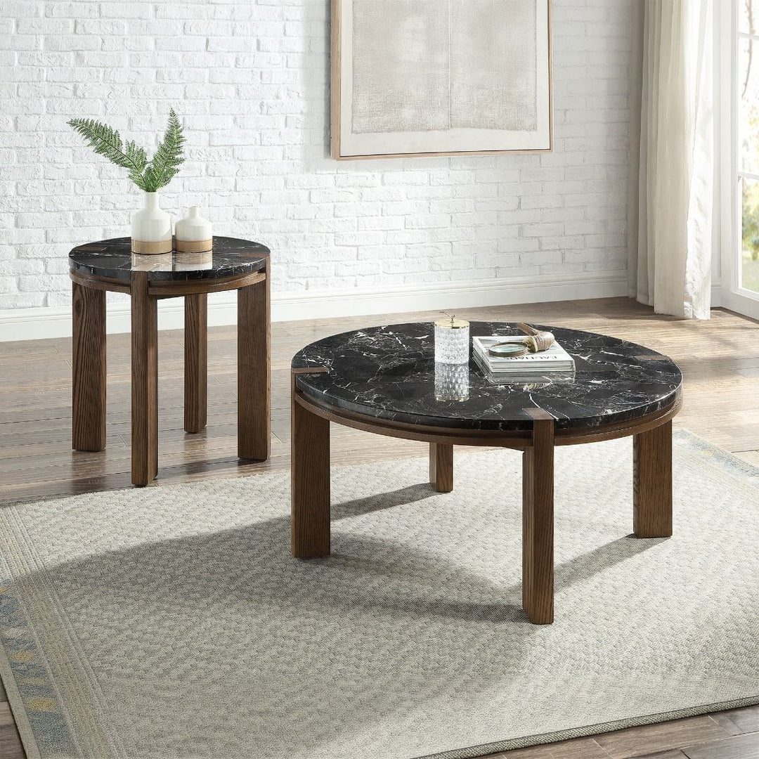 Estella End Table w/Marble Top – view 2