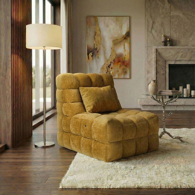Kamili Massage Chair, Yellow - view 6