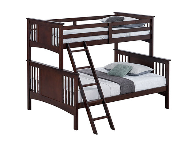 Spring Creek Twin/Full Bunk Bed, Dark Walnut