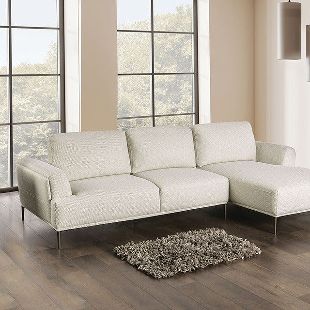 Gladbach Sectional, Right Chaise, Beige