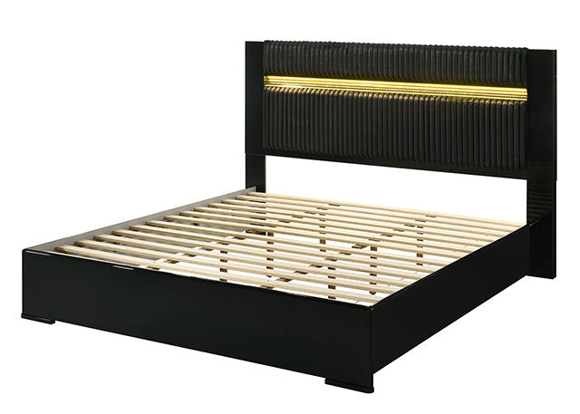 Lucida 5 Pc. Queen Bedroom Set, Black