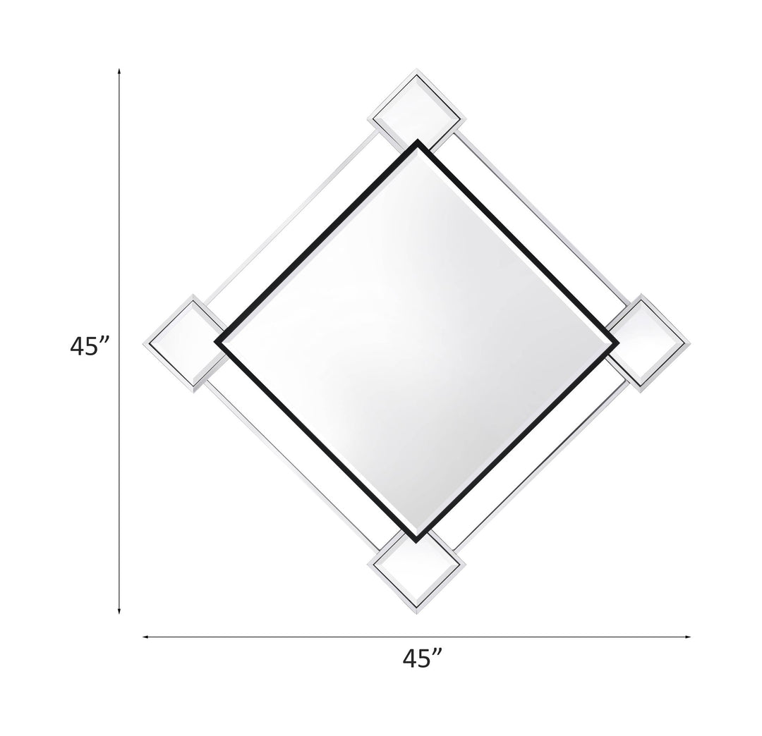 Asbury Accent Mirror – line drawing