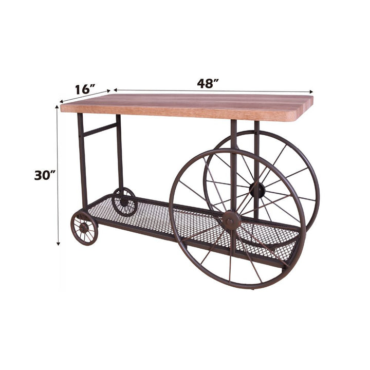 Francie Sofa Table – dimensions diagram