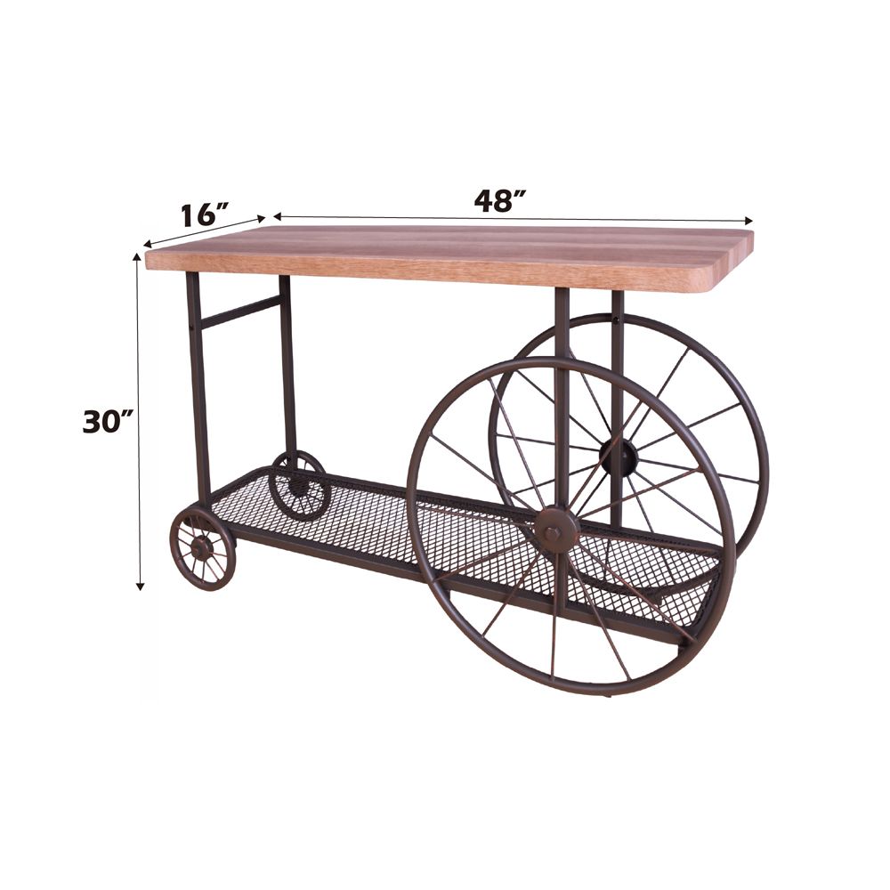 Francie Sofa Table – dimensions diagram