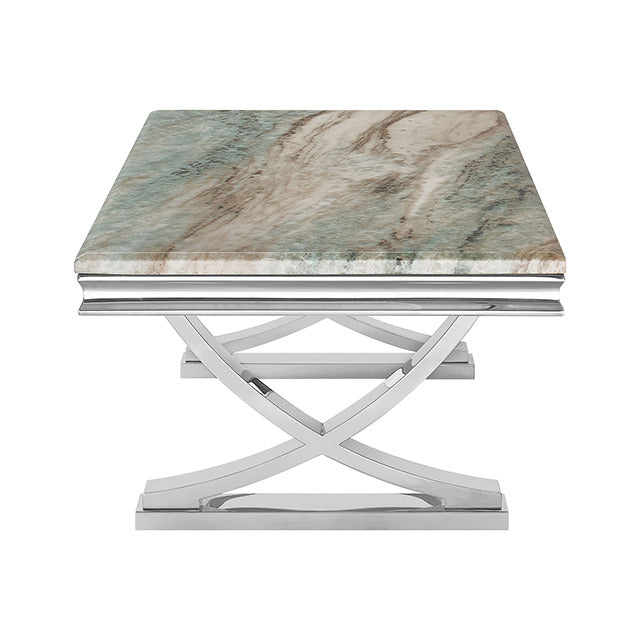 Wettingen Coffee Table, Green/Chrome - view 2