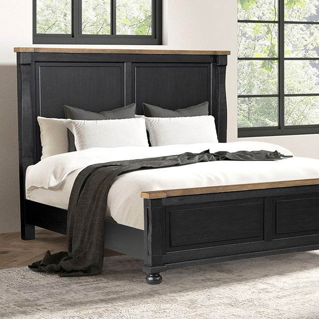 Neue Mills 5 Pc Queen Bedroom Set, Farmhouse Black/Rustic Oak - view 5
