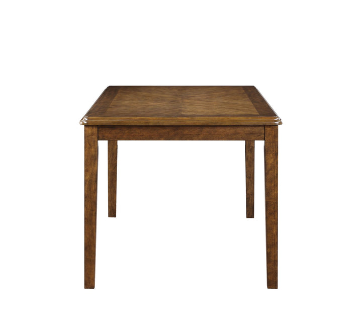 Gia 5 Pc 60" Dining Table &amp; 4 Chairs-Brown