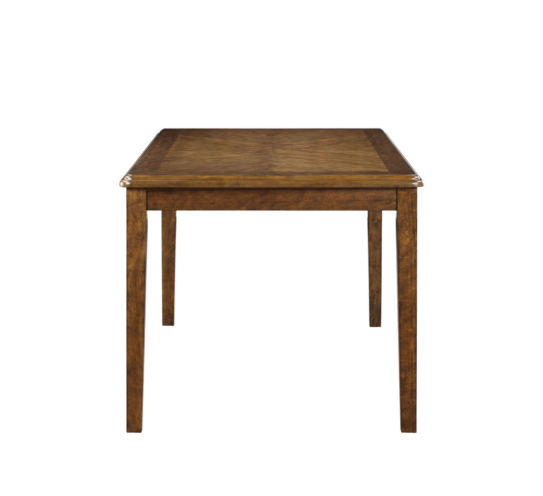 Gia 5 Pc 60" Dining Table & 4 Chairs-Brown