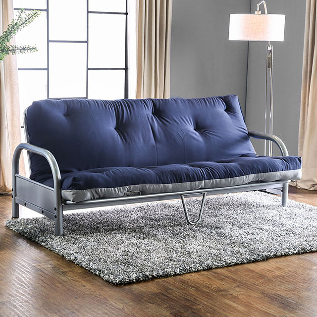 Aksel Futon Mattress, Gray/Navy