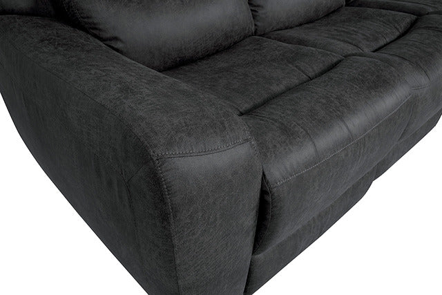 Demetrius Power Sofa, Dark Gray - view 4
