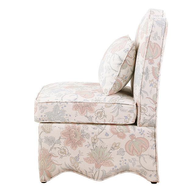 Hemsworth Accent Chair, Jacobean Floral Dusty Pink/Blue - view 3