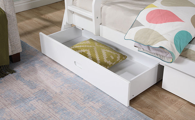 Emilee Twin/Full Bunk Bed, White - view 4