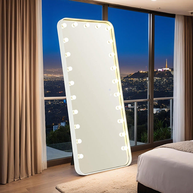 Myra Floor Mirror, White