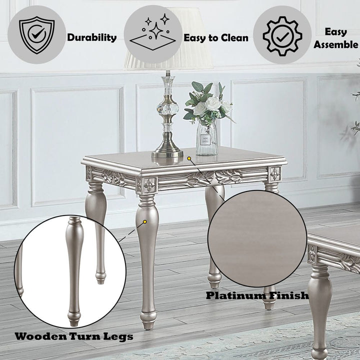 Pelumi End Table – features callout