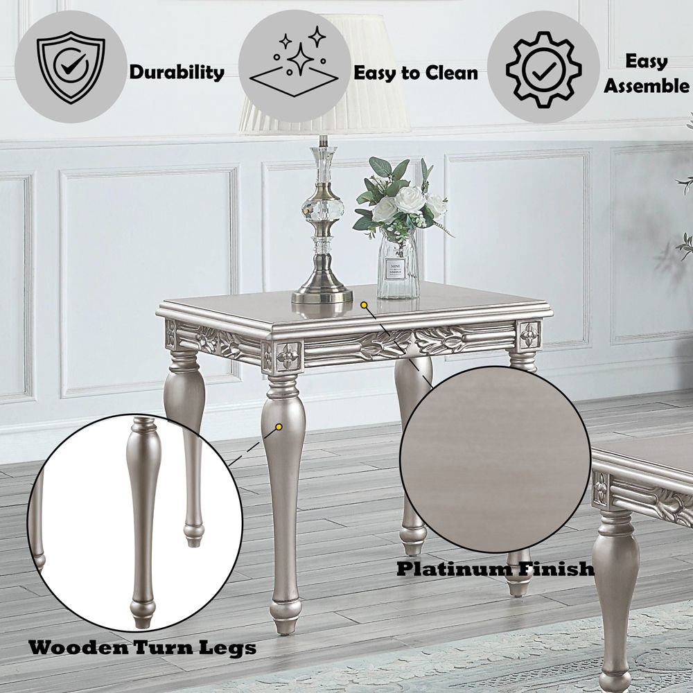 Pelumi End Table – features callout