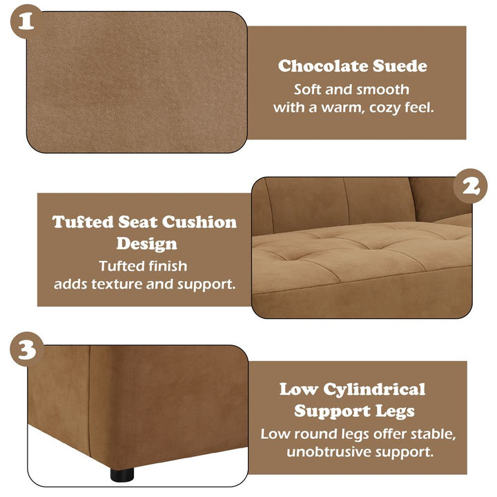 Zoey Modular - Armless Chair – features callout