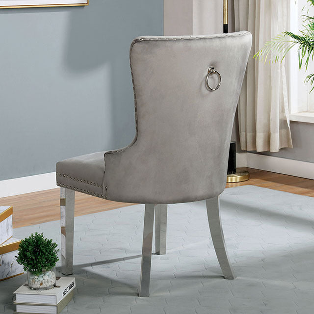 Jewett Wingback Chair, Gray - view 2
