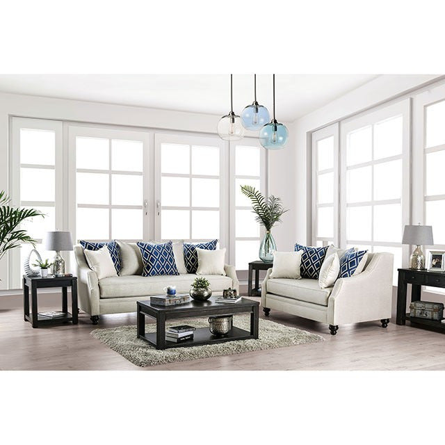 Nefyn Sofa, Ivory - view 2