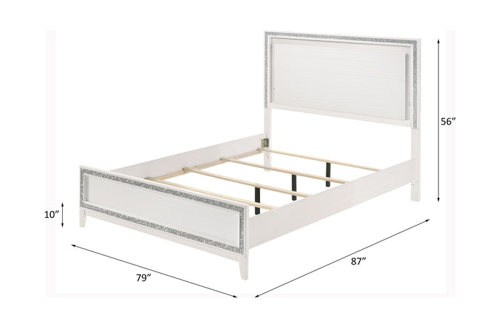 Haiden EK Bed W/Led – line drawing