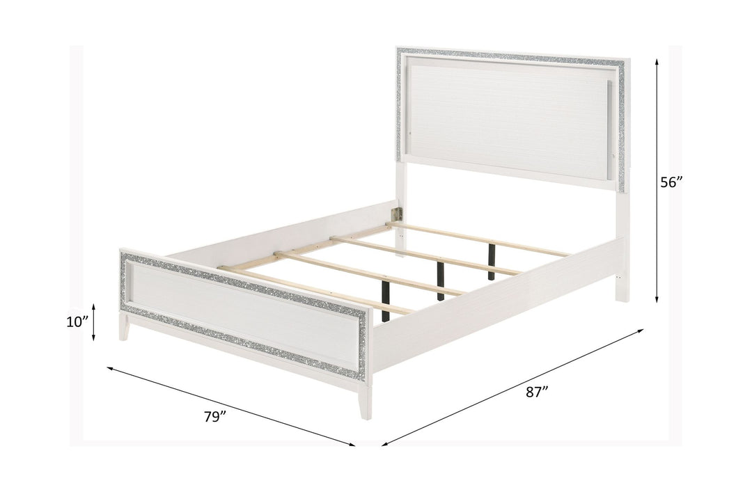 Haiden EK Bed W/Led – line drawing