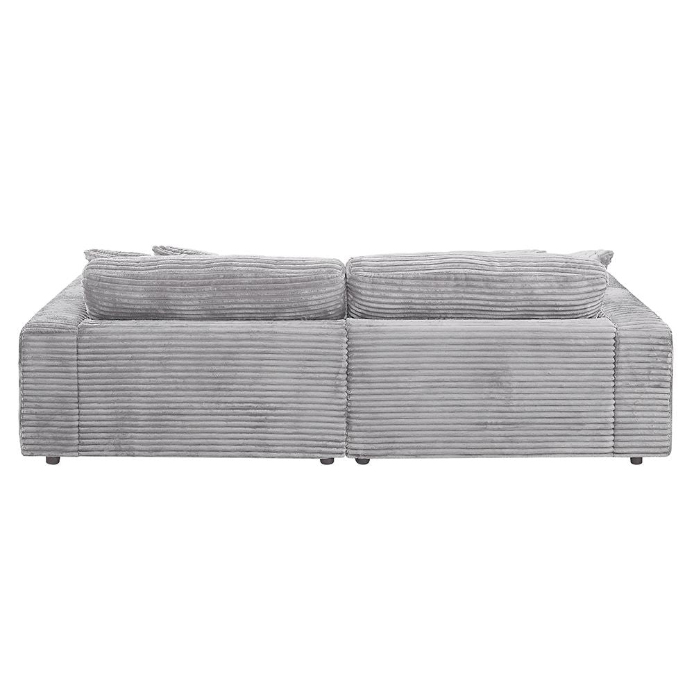 Hilde Sectional Sofa with 4 Pillows