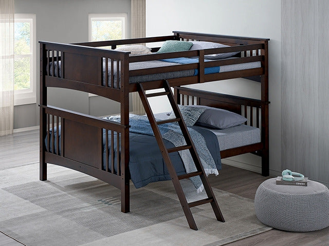 Spring Creek Full/Full Bunk Bed, Dark Walnut - view 2