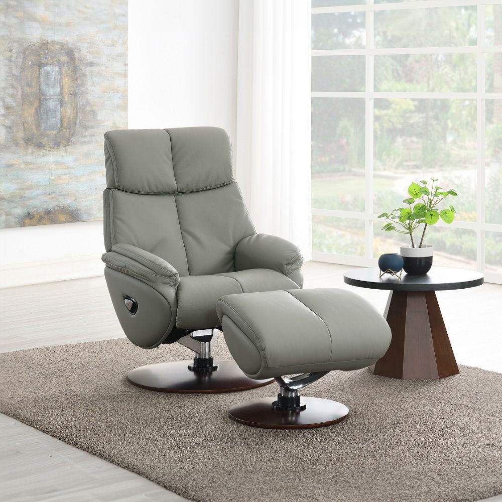 Kandoro Motion Accent Chair with Swivel & Ottoman