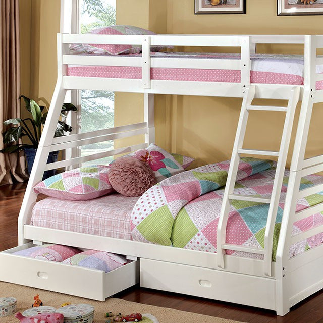 California Bunk Bed, White