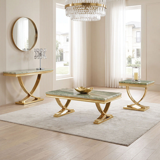 Wettingen Coffee Table, Gold/Green - view 5