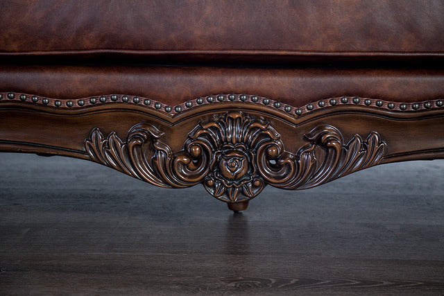 Palencia Sofa, Dark Cherry/Brown - view 7