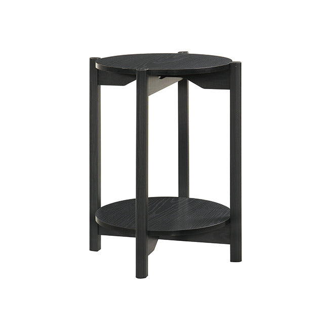 Hyde Round End Table, Black - view 2